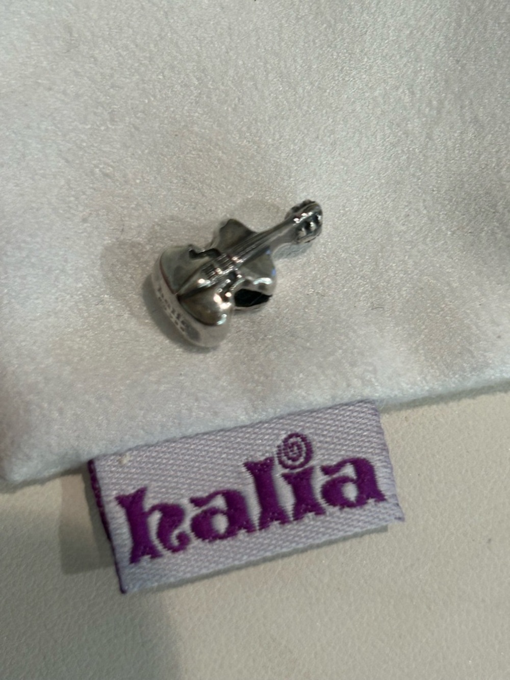Halia "Violin" Charm - Sterling Silver